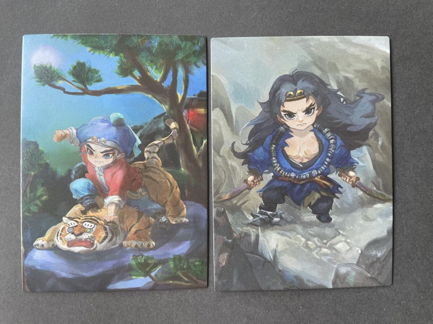 开心玩卡 第二期 妖怪志特卡武松一对 碎闪
