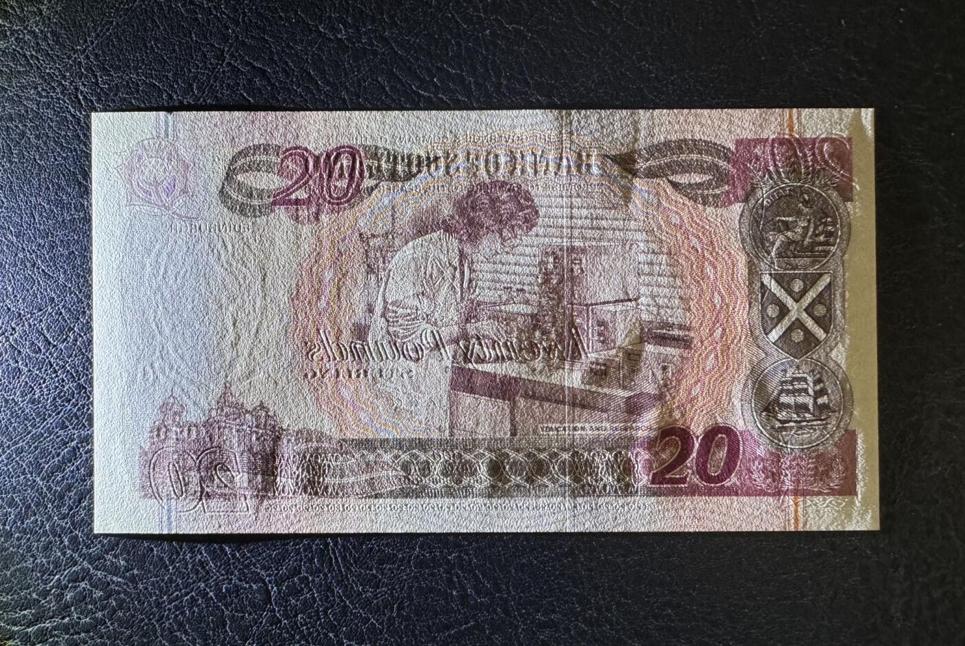 收藏联盟Quantum Auction 第387期拍卖  苏格兰银行2004年20镑纪念钞 品相UNC