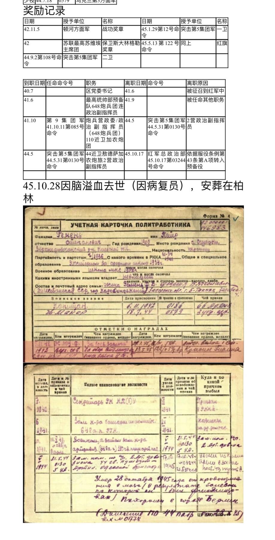 大猫徽章拍卖第258期 苏联43一卫1⃣️ 档案齐全