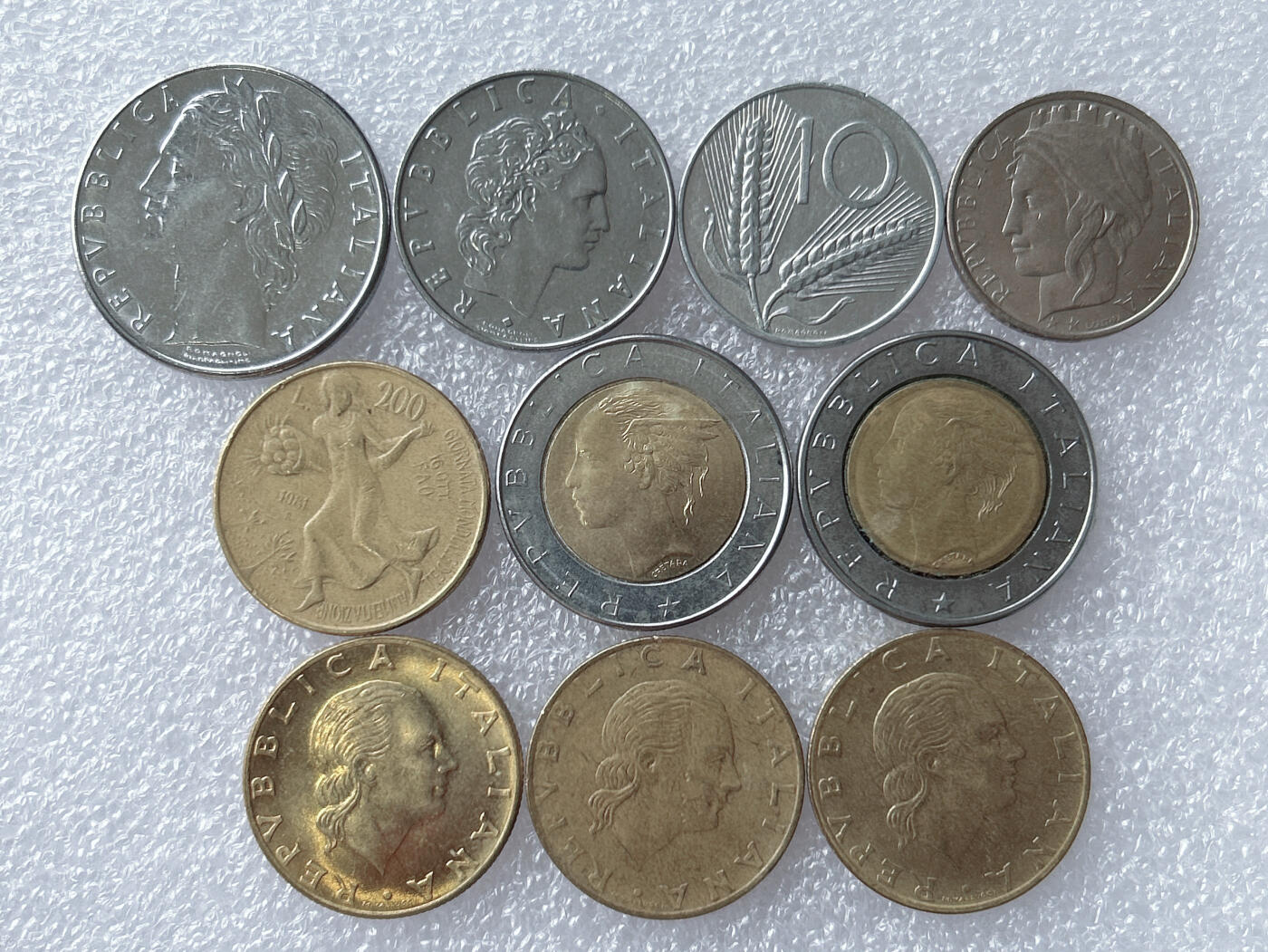 第一海外回流一元起拍收藏 散集专场 第133期 意大利硬币 10枚