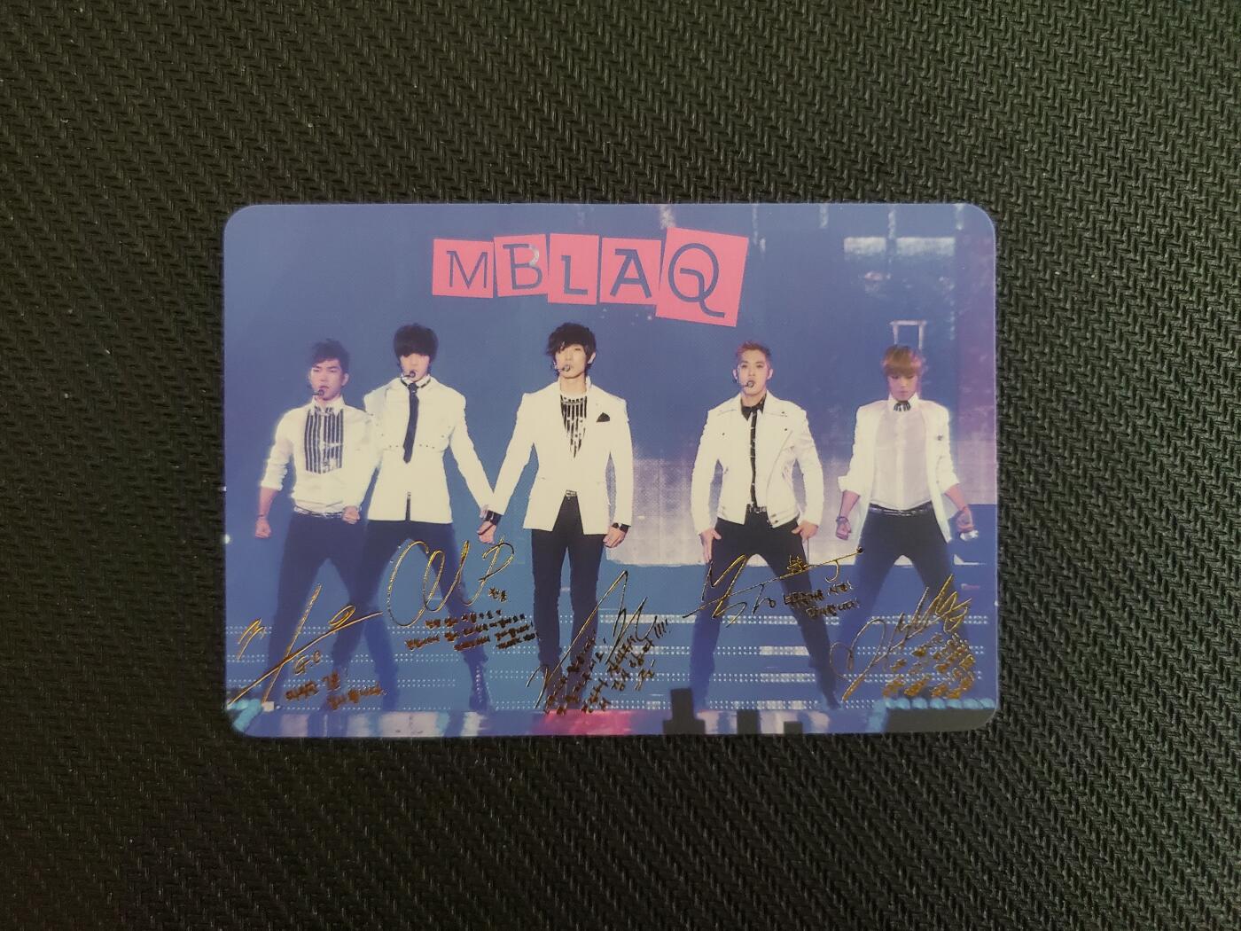 明星卡片 MBLAQ 闪签卡