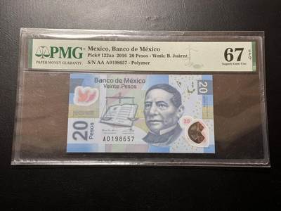 八十四场 - 墨西哥A0首发20比索！pmg67高分！