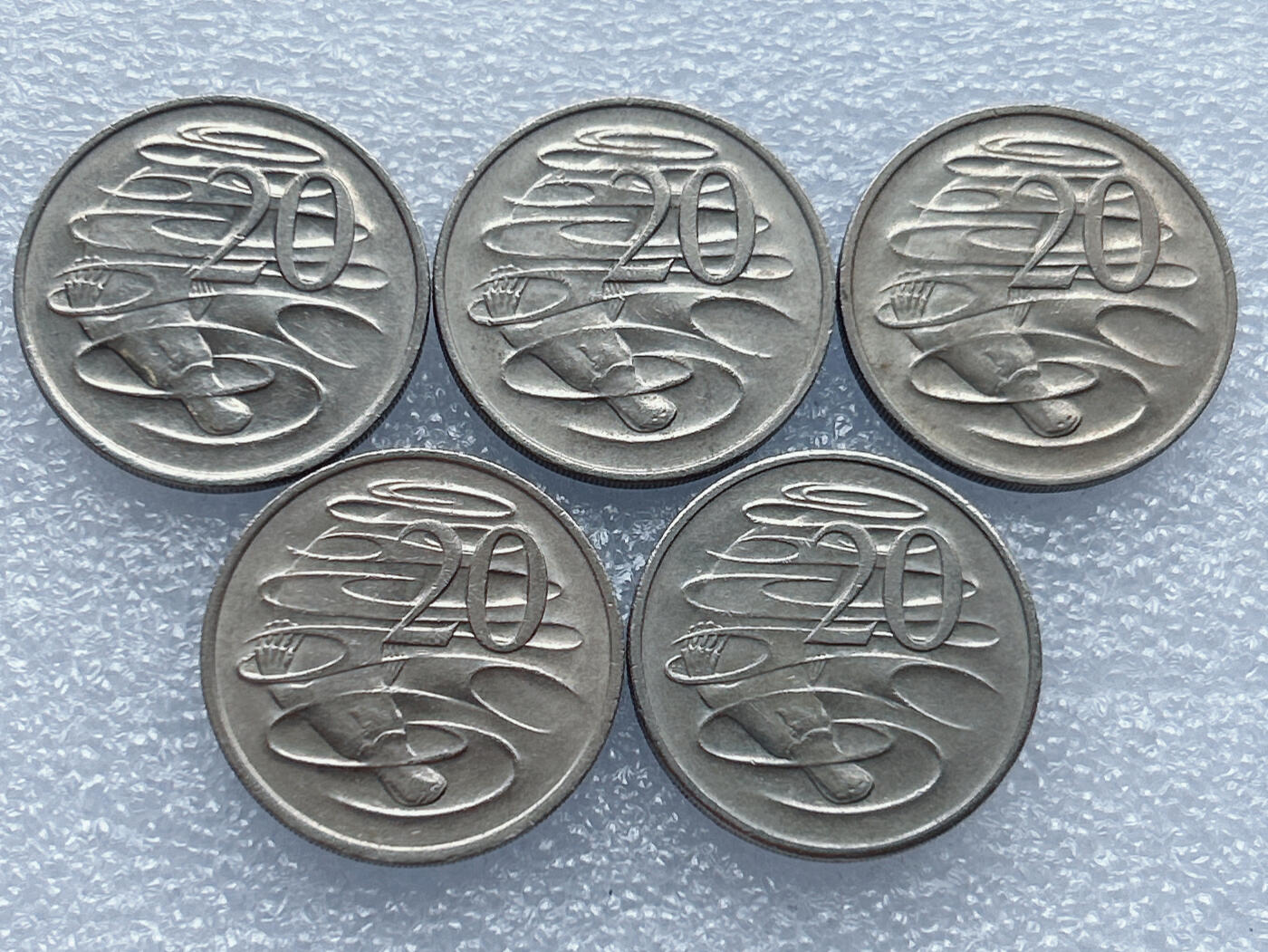 第一海外回流一元起拍收藏 散集专场 第133期 澳大利亚20分 5枚 好品