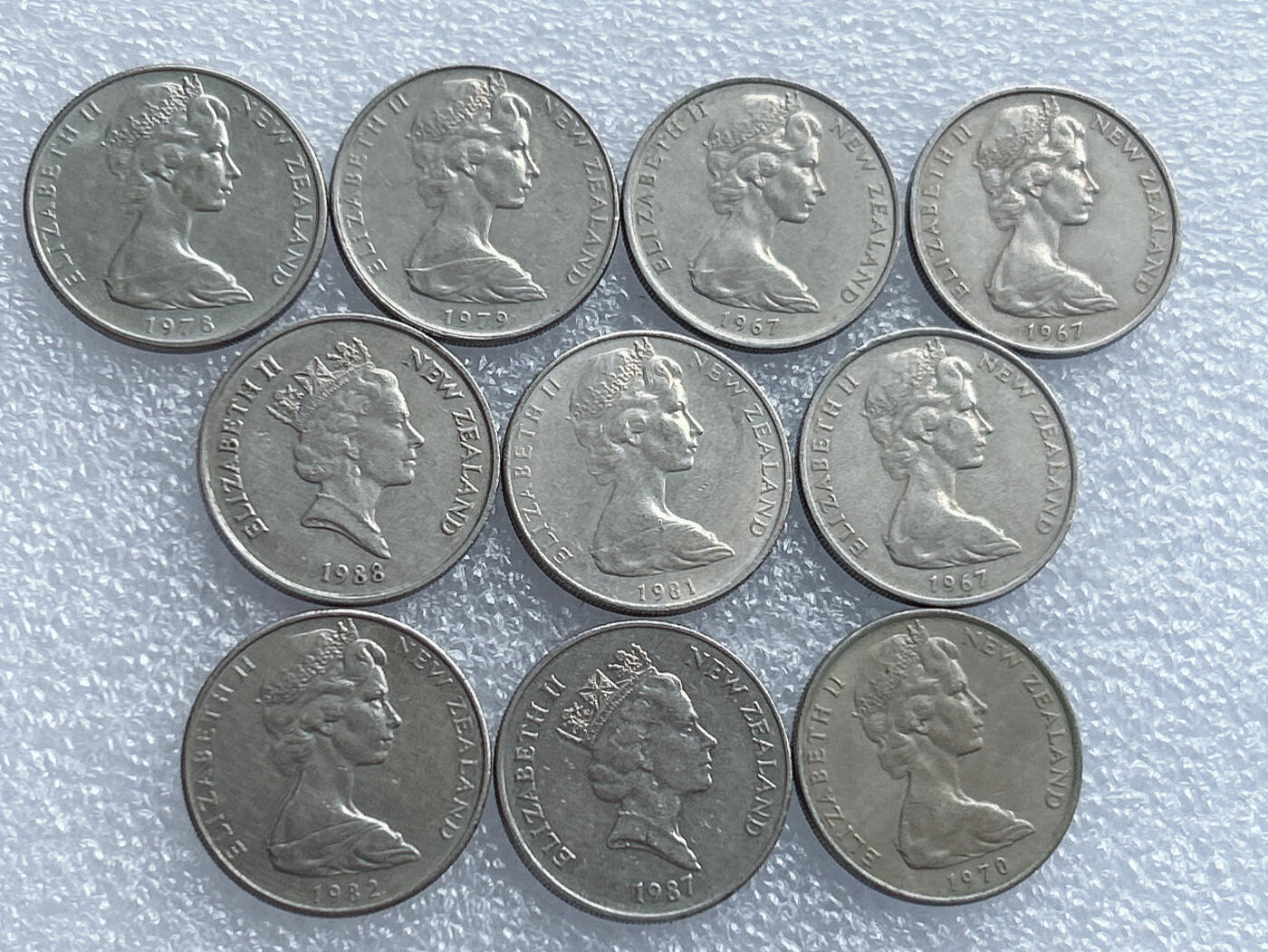 第一海外回流一元起拍收藏 散集专场 第133期 新西兰10分 10枚