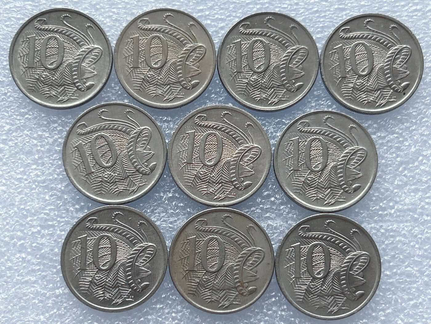 第一海外回流一元起拍收藏 散集专场 第133期 澳大利亚10分硬币 10枚 好品