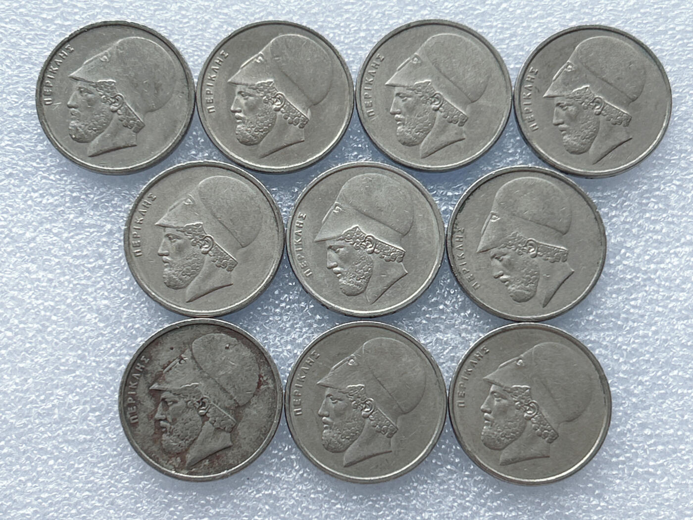 第一海外回流一元起拍收藏 散集专场 第133期 希腊20德拉克马硬币 10枚