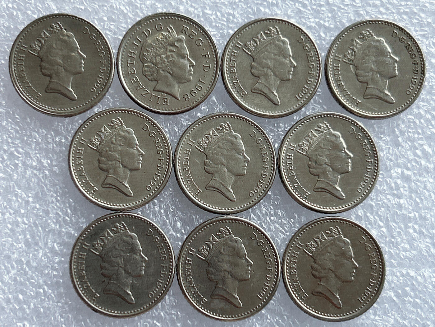 第一海外回流一元起拍收藏 散集专场 第133期 英国5便士 小版 10枚