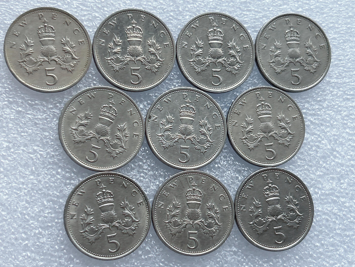 第一海外回流一元起拍收藏 散集专场 第133期 英国5便士 大版 10枚