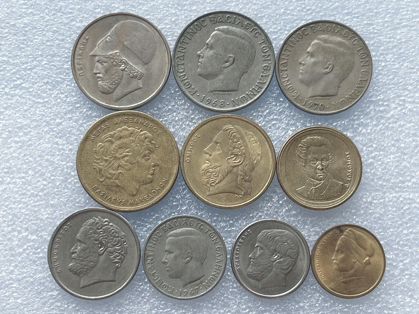 第一海外回流一元起拍收藏 散集专场 第133期 希腊硬币 10枚