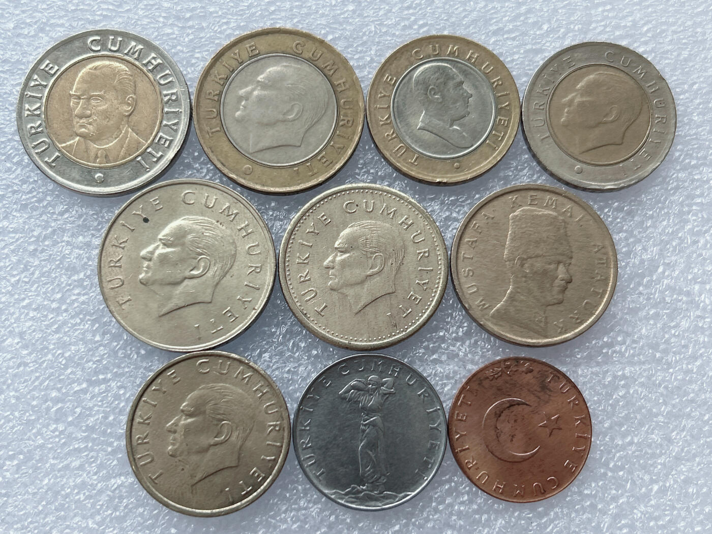 第一海外回流一元起拍收藏 散集专场 第133期 土耳其硬币10枚
