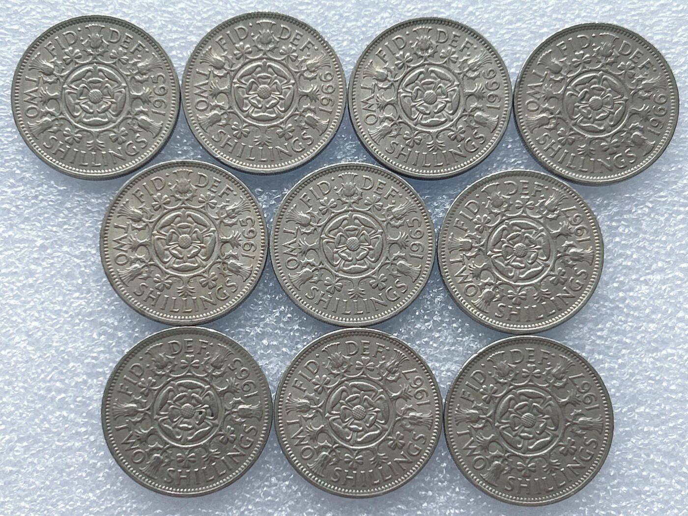 第一海外回流一元起拍收藏 散集专场 第133期 英国2先令硬币 10枚