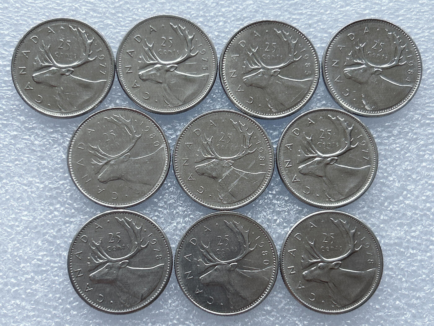 第一海外回流一元起拍收藏 散集专场 第133期 加拿大驯鹿25分 10枚