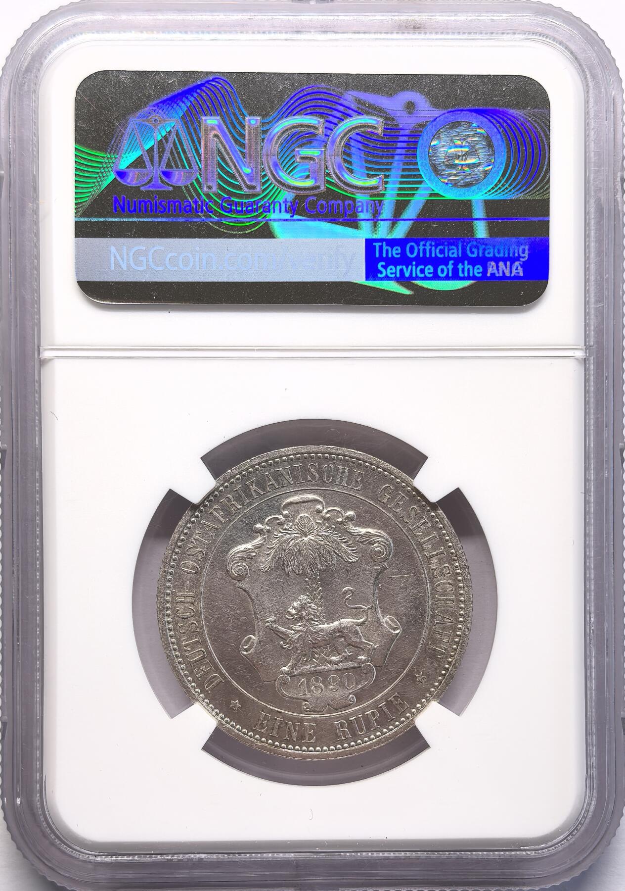 FXS世界钱币微拍第二百八十七期 1890德属东非卢比NGC-UNCD