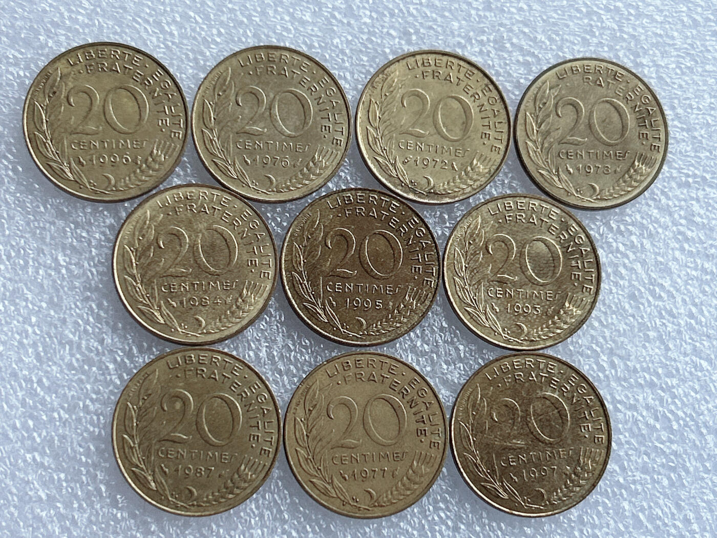 第一海外回流一元起拍收藏 散集专场 第133期 法国20分 10枚