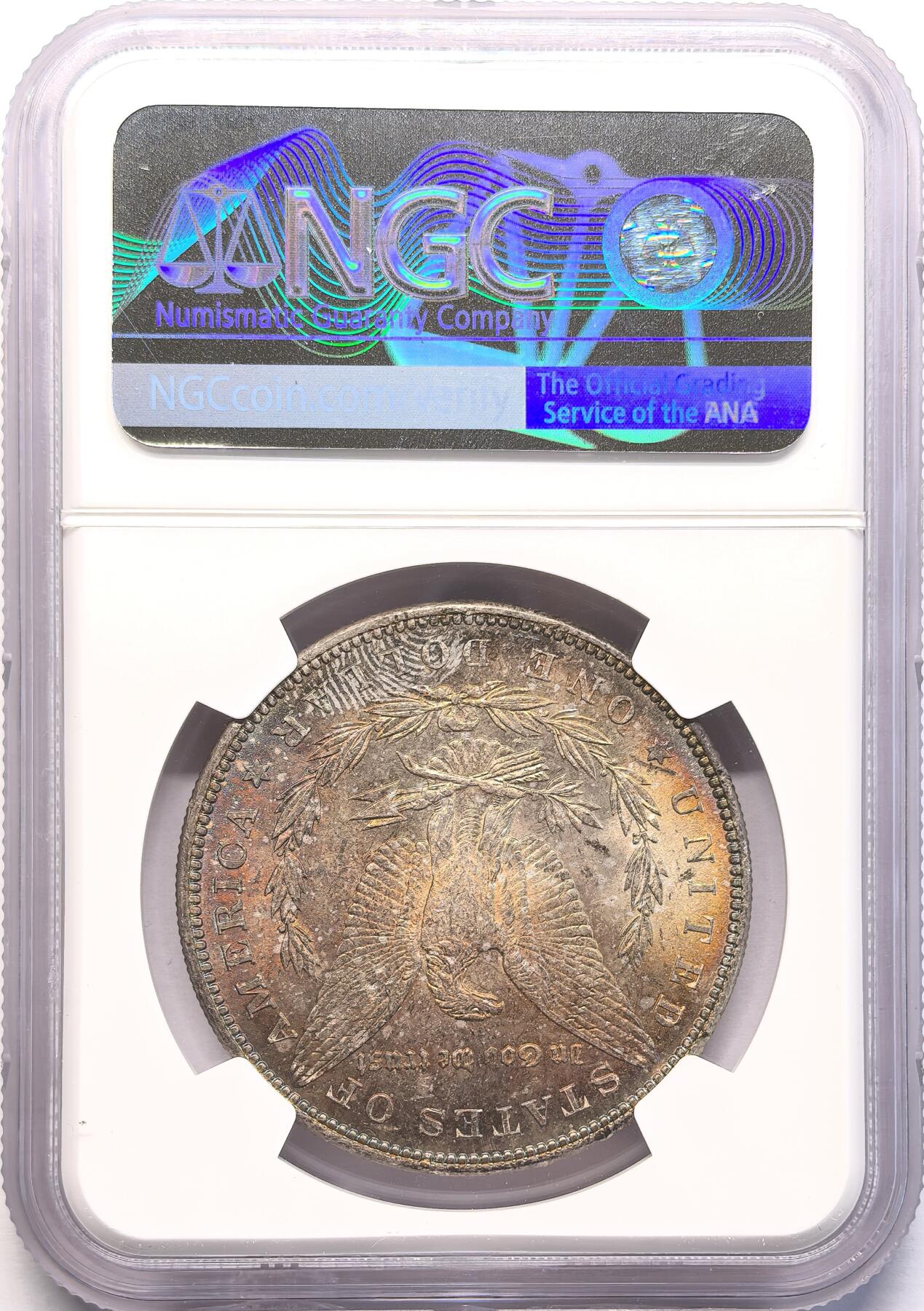 FXS世界钱币微拍第二百八十七期 1887美国摩根壹元NGC-MS62，养眼五彩！