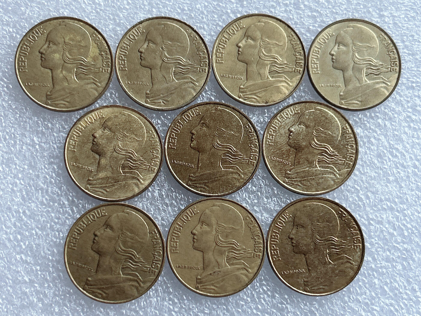 第一海外回流一元起拍收藏 散集专场 第133期 法国20分 10枚