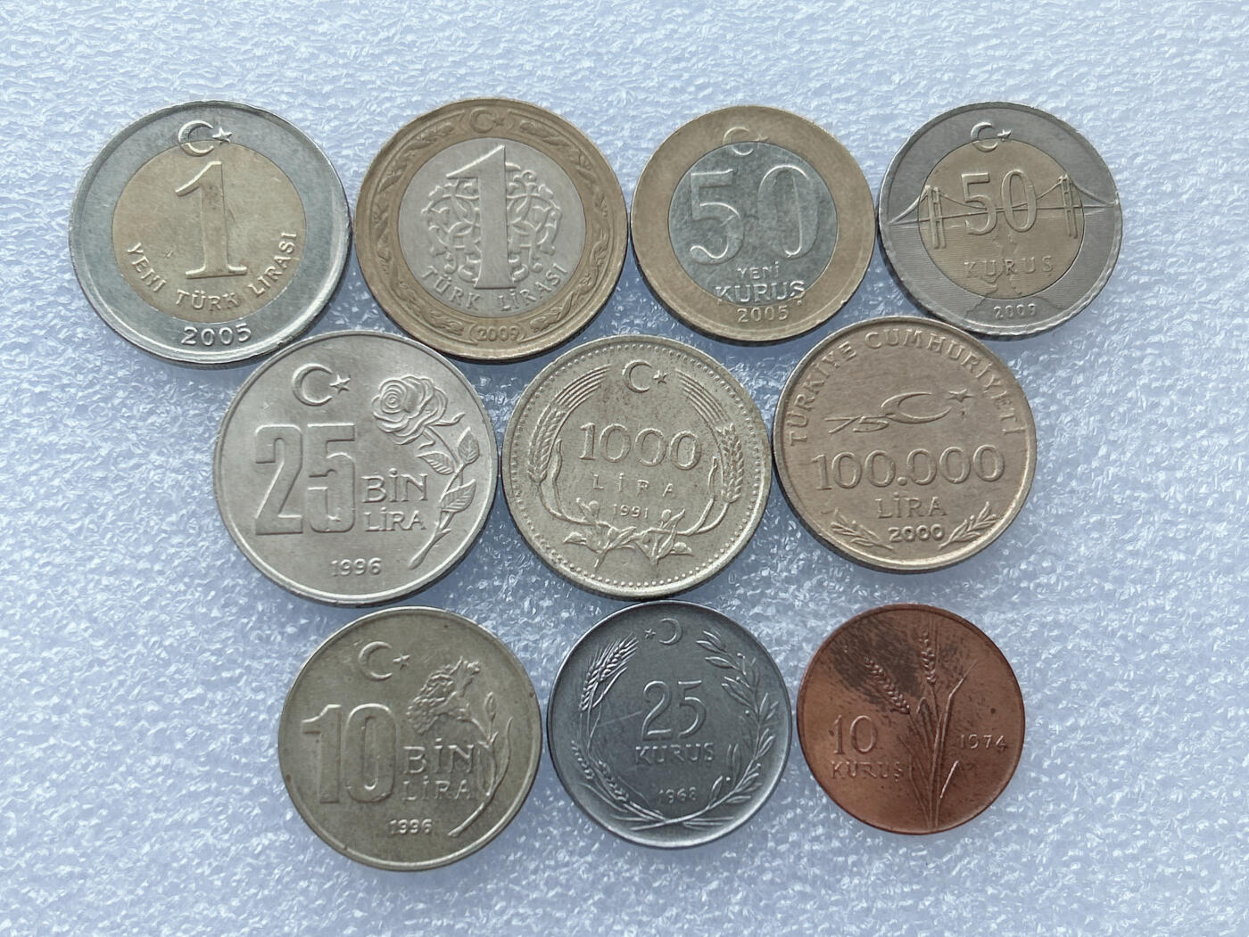 第一海外回流一元起拍收藏 散集专场 第133期 土耳其硬币10枚