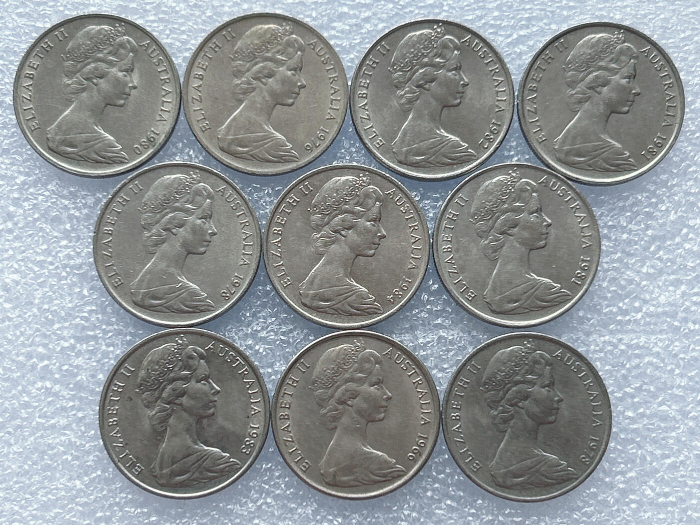 第一海外回流一元起拍收藏 散集专场 第133期 澳大利亚10分硬币 10枚 好品