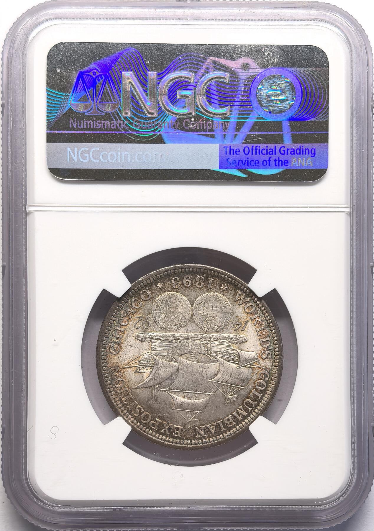FXS世界钱币微拍第二百八十七期 1893美国哥伦布半元纪念银币NGC-MS64