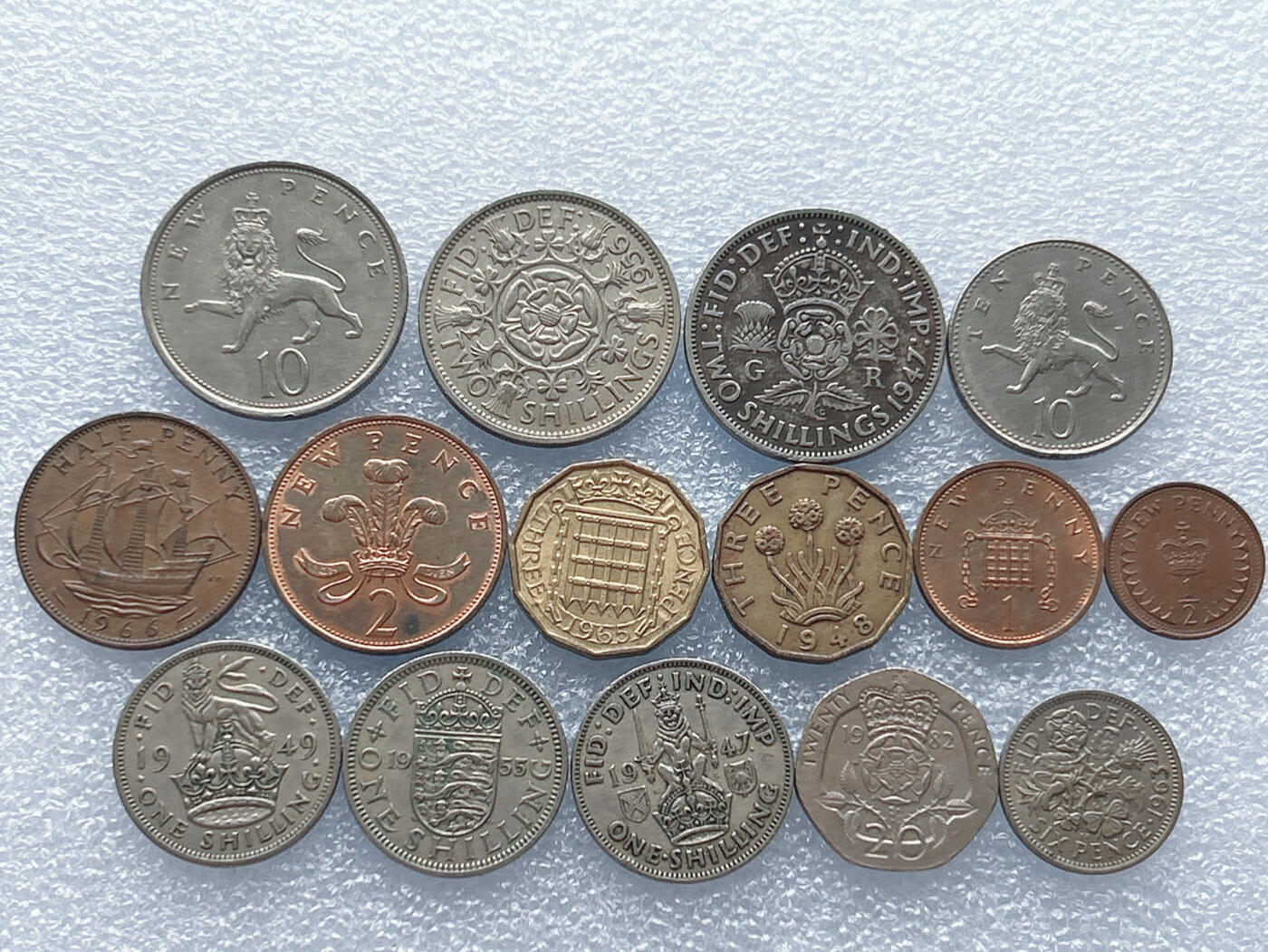 第一海外回流一元起拍收藏 散集专场 第133期 英国硬币 15枚