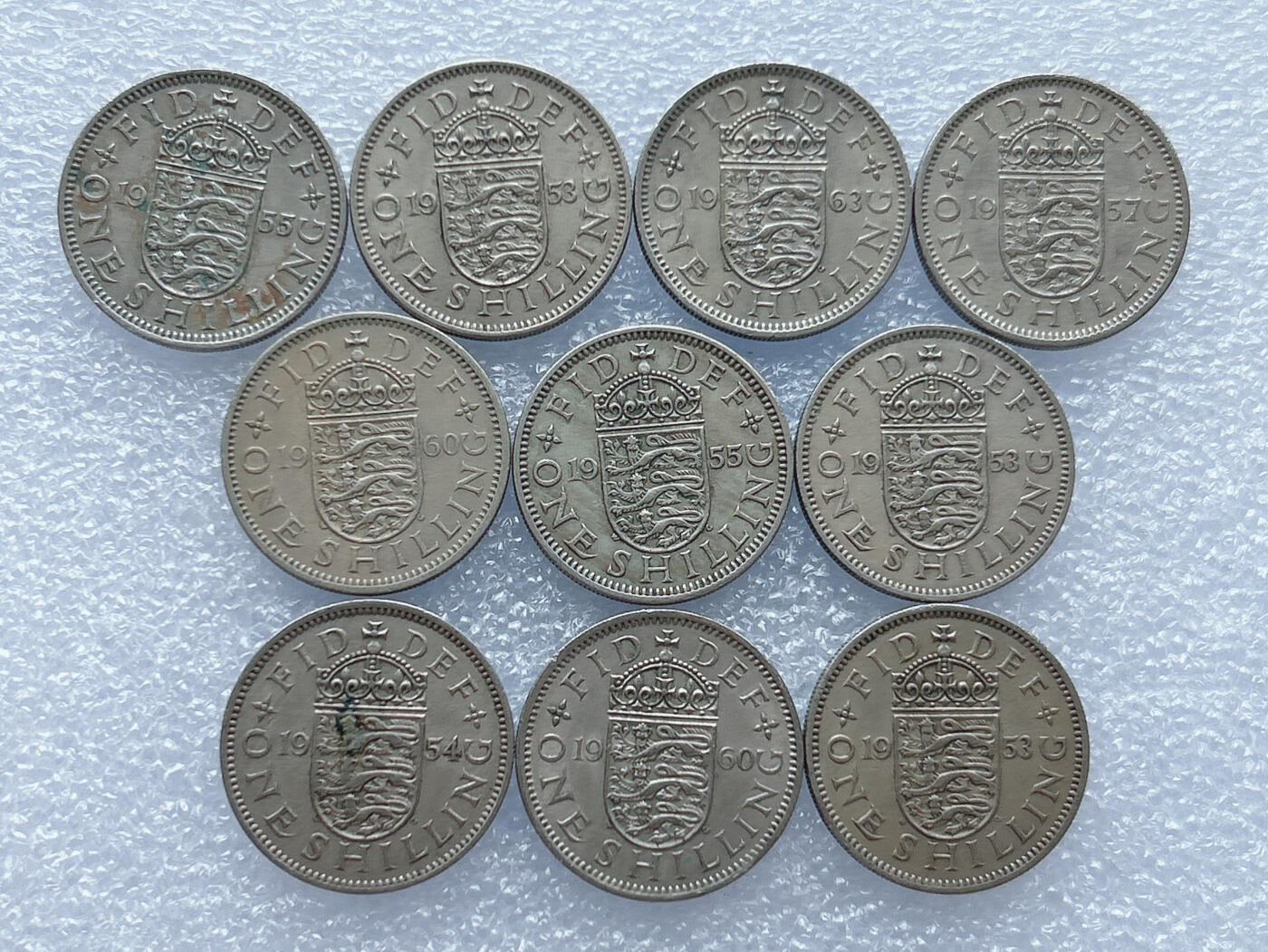 第一海外回流一元起拍收藏 散集专场 第133期 英国1先令硬币 三狮版 10枚