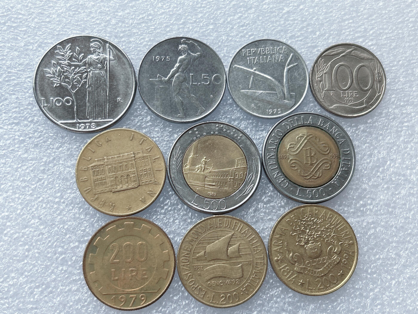 第一海外回流一元起拍收藏 散集专场 第133期 意大利硬币 10枚