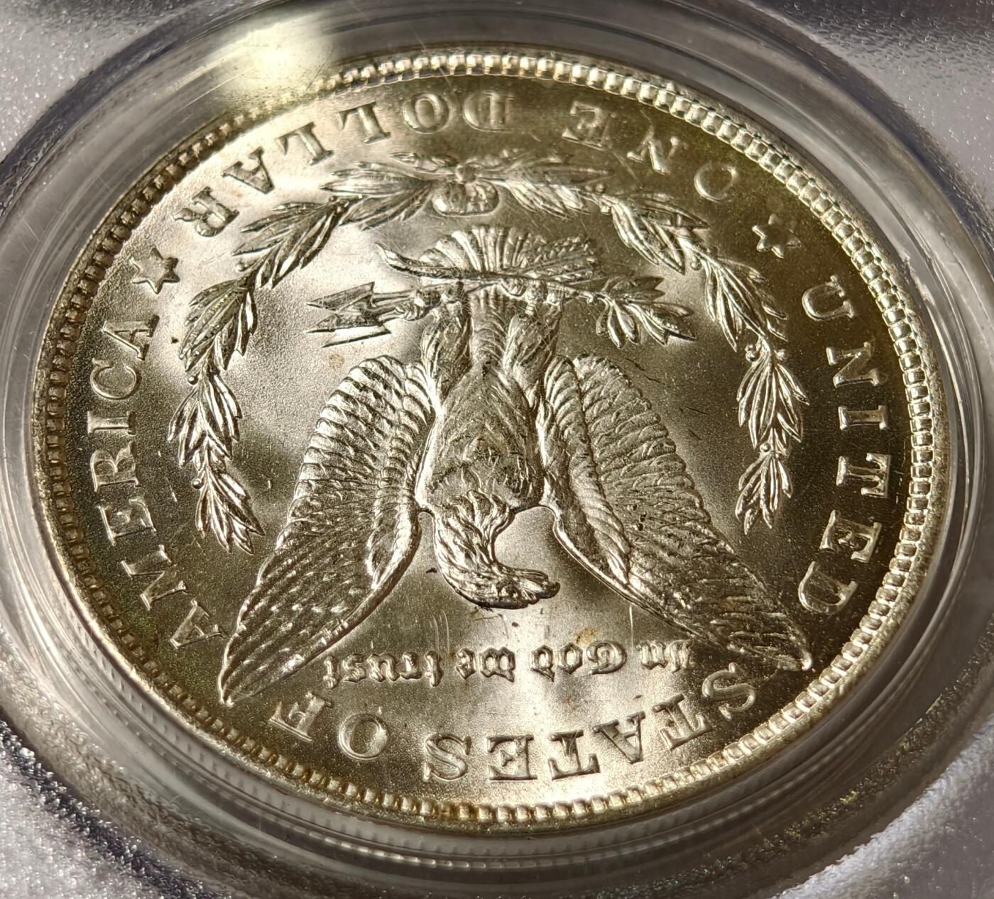紫瑗钱币——第444期 美国 1921年 摩根 大头妹 1美元 银币 PCGS MS64