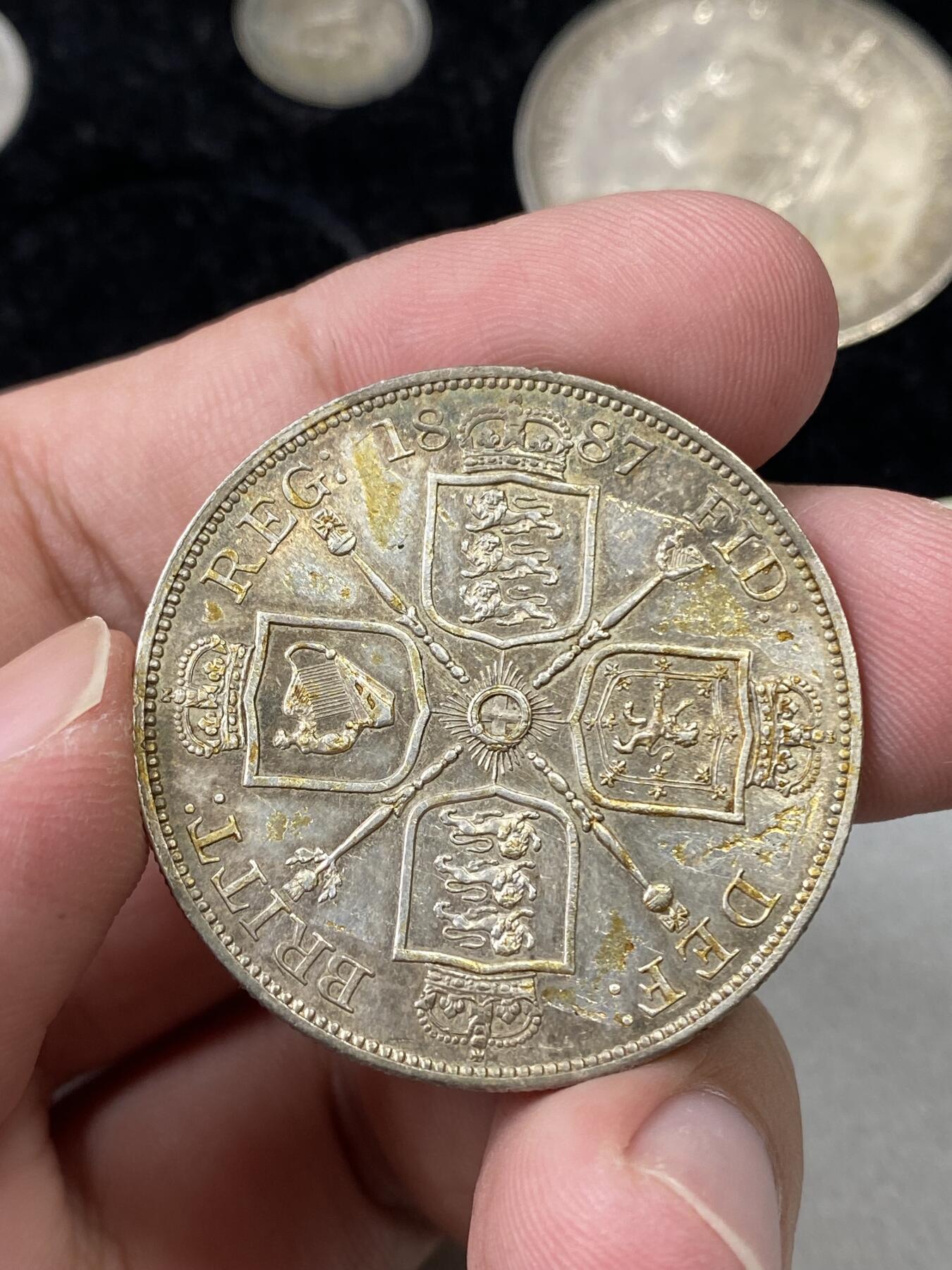 万国钱币拍卖第036期 1887英国维多利亚女王银套币（附原盒）