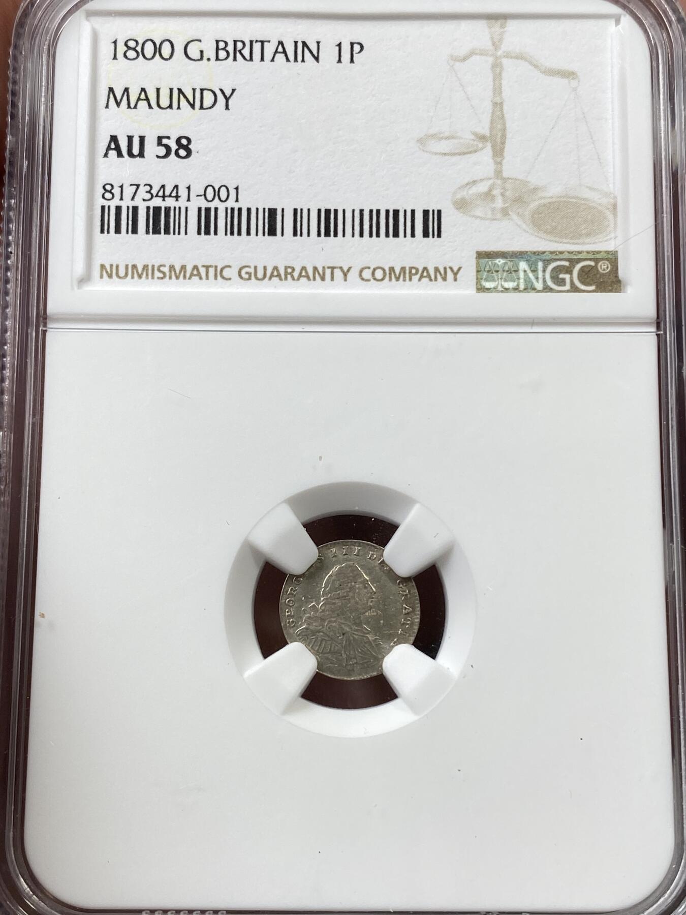万国钱币拍卖第036期 NGC UNCD～MS63 1800年英国乔治三世洗脚币一套四枚 原味状态