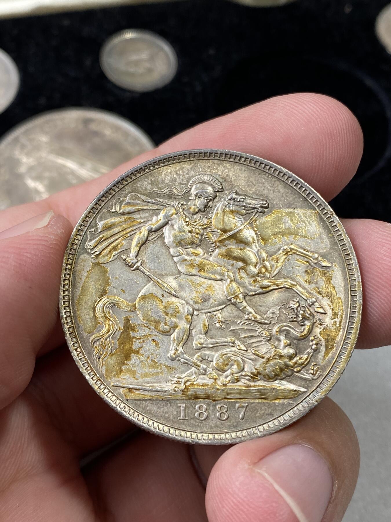 万国钱币拍卖第036期 1887英国维多利亚女王银套币（附原盒）