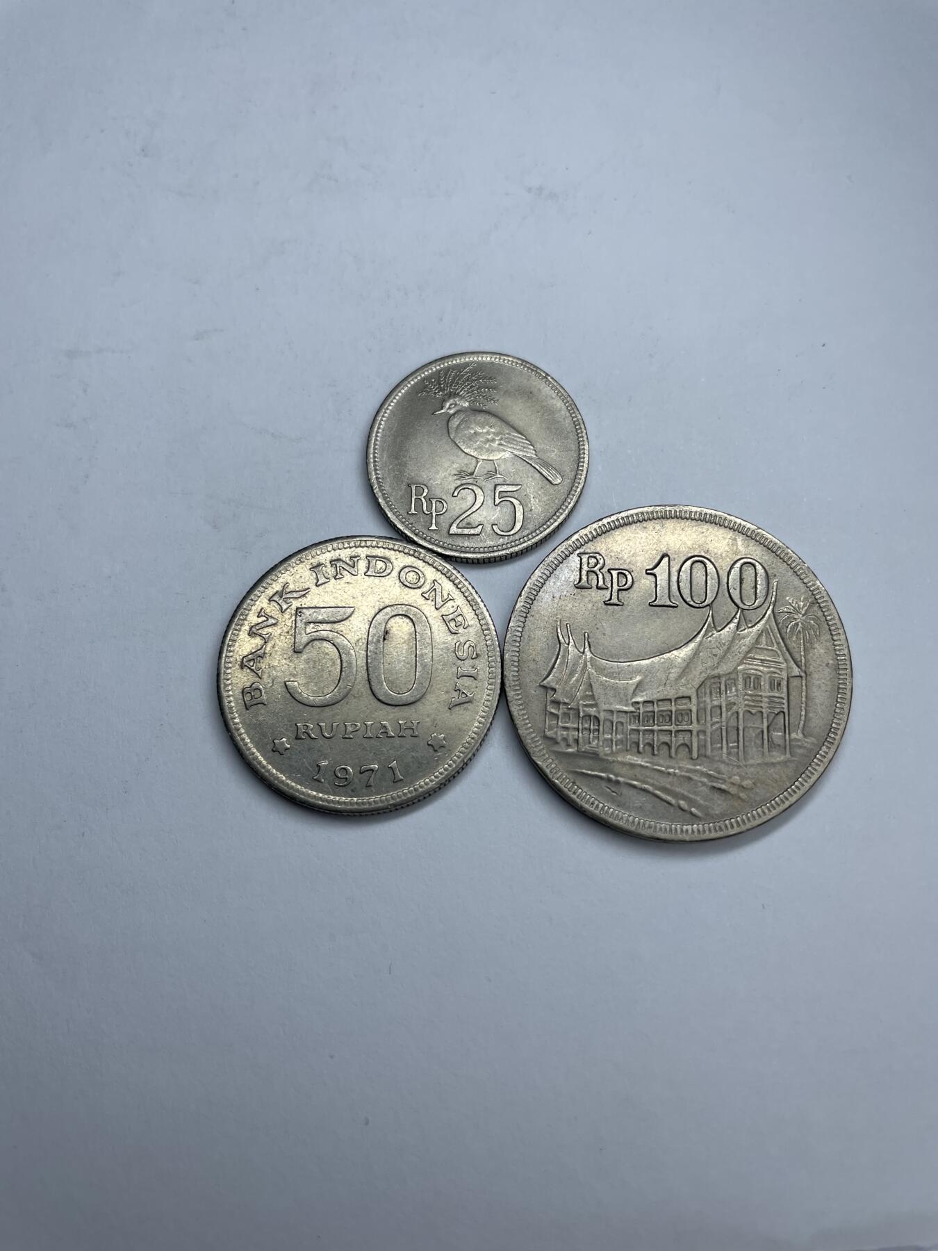 每日一拍，2024年集古藏今外币拍卖第十七期-第2场—（总第162拍），可以寄存60天，满160元包邮。 印尼各面值3枚