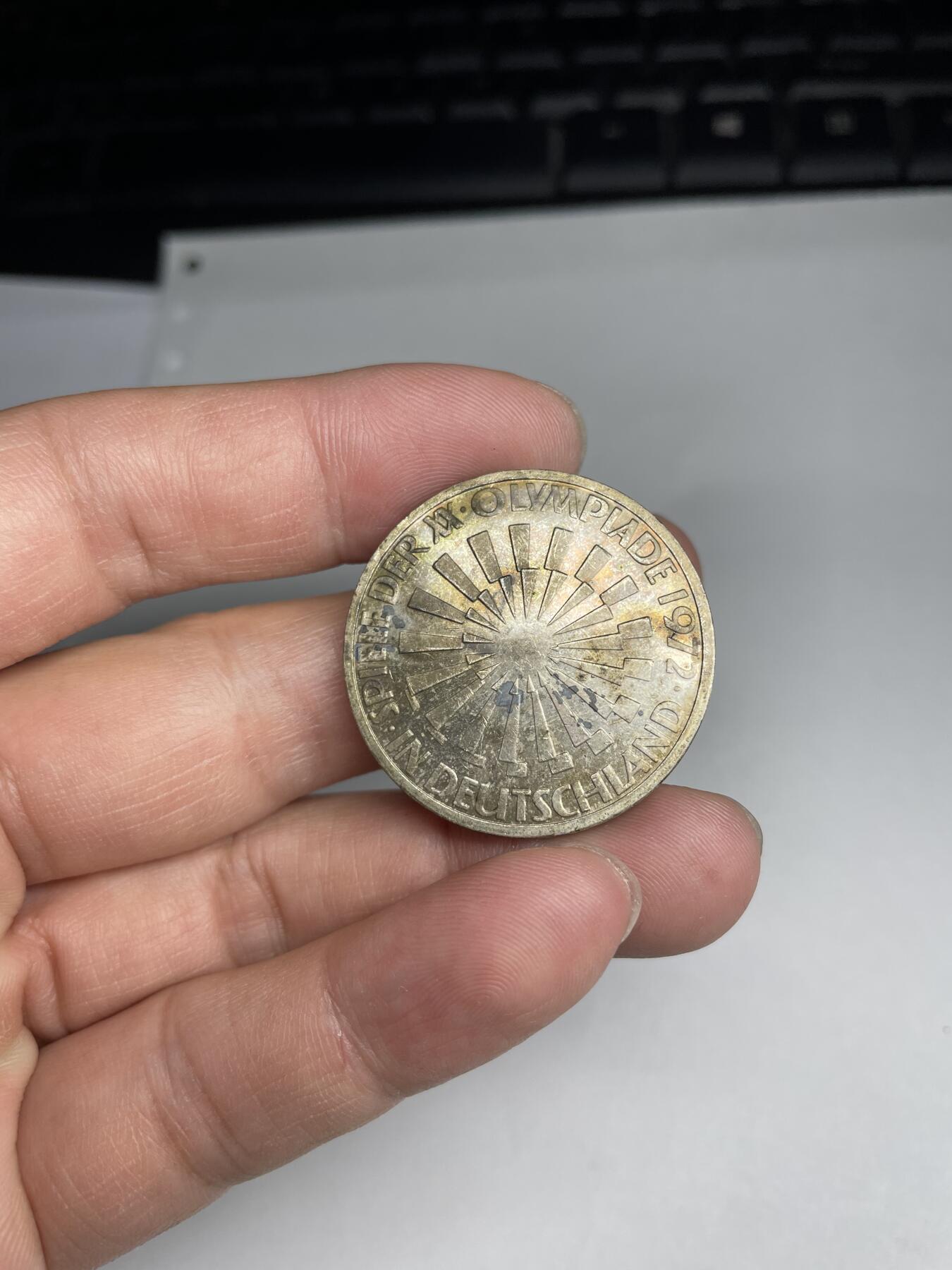 每日一拍，2024年集古藏今外币拍卖第十七期-第2场—（总第162拍），可以寄存60天，满160元包邮。 1972年德国10马克银币