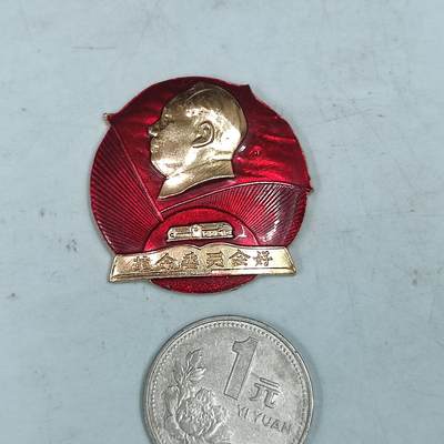 PCAI钱币31-36像章杂项小专场 文革时期 毛主席像章  一元硬币为对比物