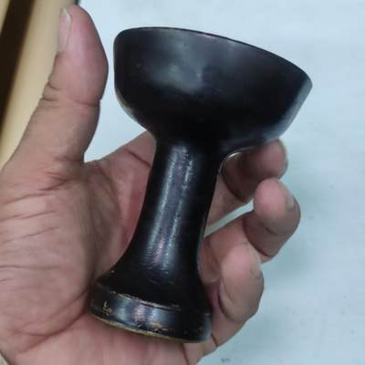 PCAI钱币31-36像章杂项小专场 一个民国老铜油杯。大个厚重