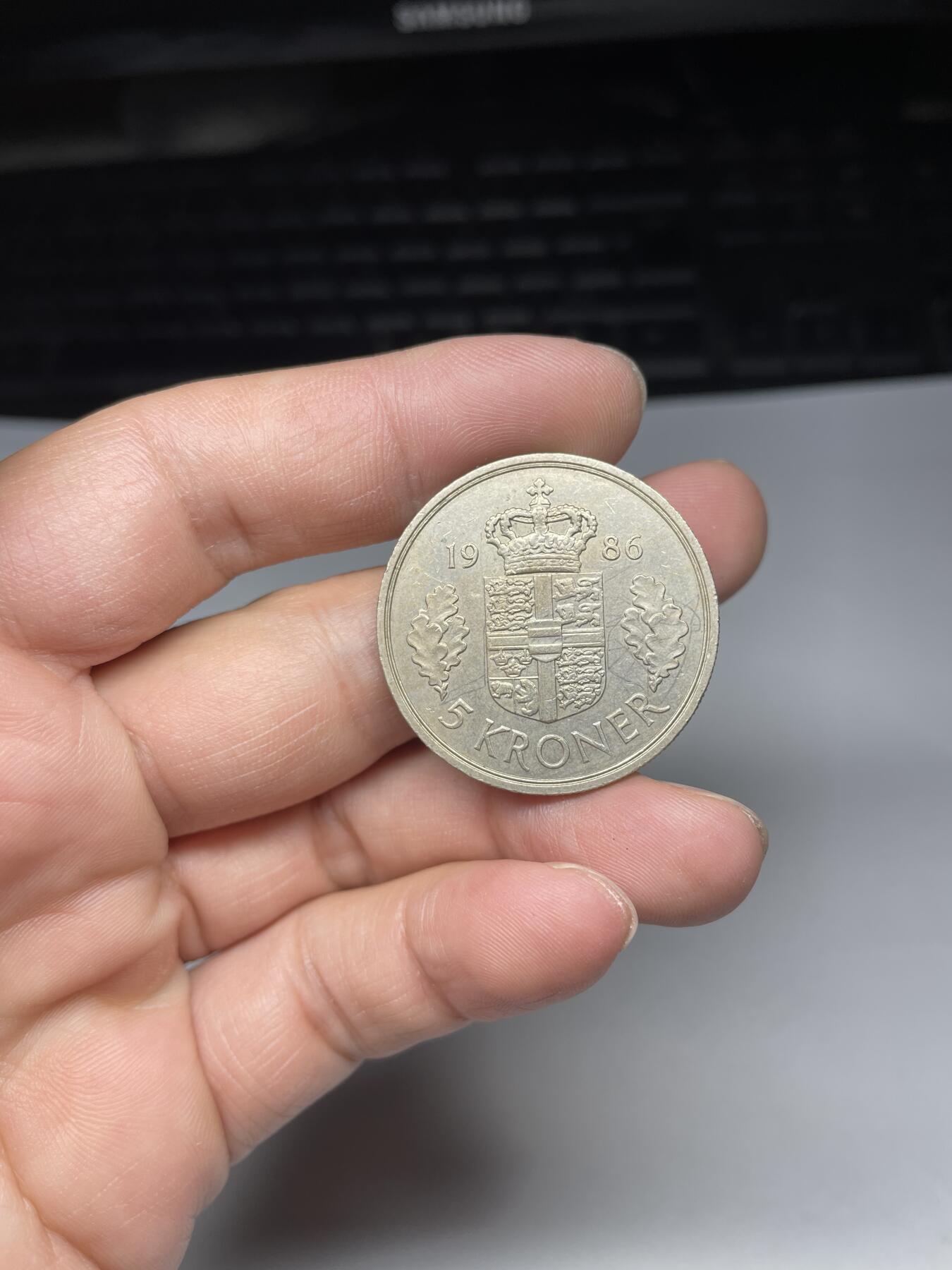 每日一拍，2024年集古藏今外币拍卖第十七期-第2场—（总第162拍），可以寄存60天，满160元包邮。 1986年丹麦5克朗