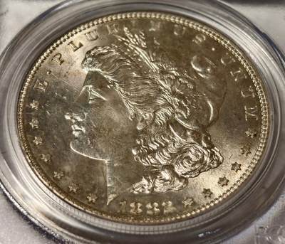 紫瑗钱币——第557期 - 美国 1882年 S版 摩根 大头妹 1美元 银币 PCGS MS64