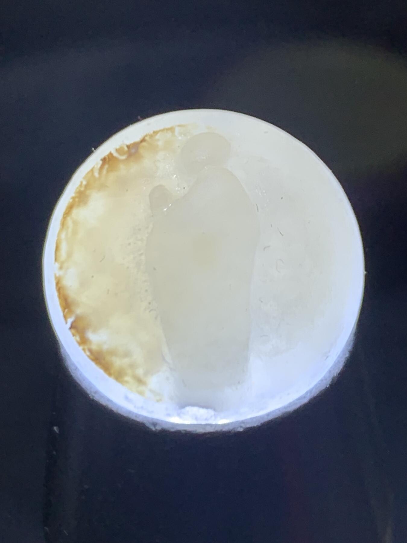 精美高玉化亚光海洋玉髓手工俏色巧雕求佛问道意境圆珠一个