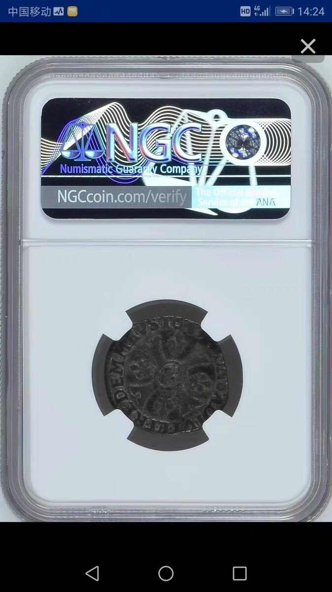NGC-VF ED法国1643年多姆贝斯-奥尔良加斯顿15D银币