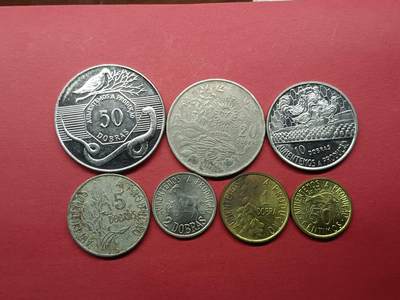 外国硬币 圣多美和普林西比一套七枚