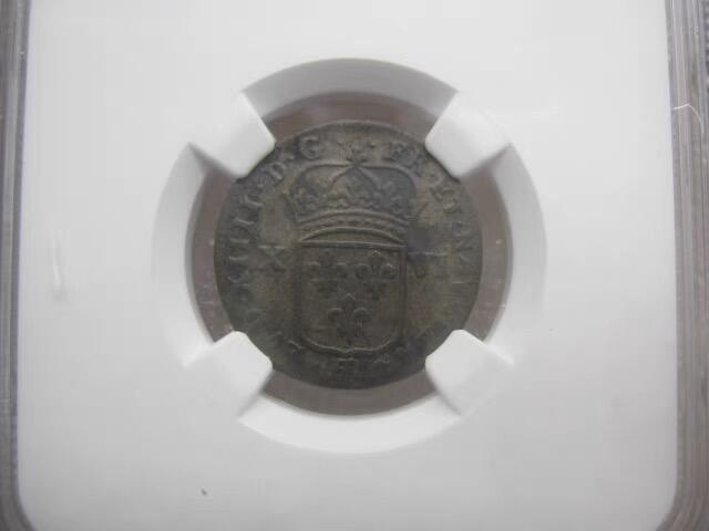 NGC-VF30法国1705年16D银币