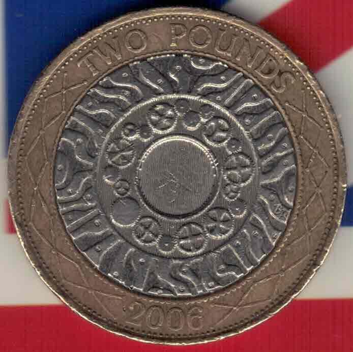 英国2006年2镑 纪念币 双金属 实物如图