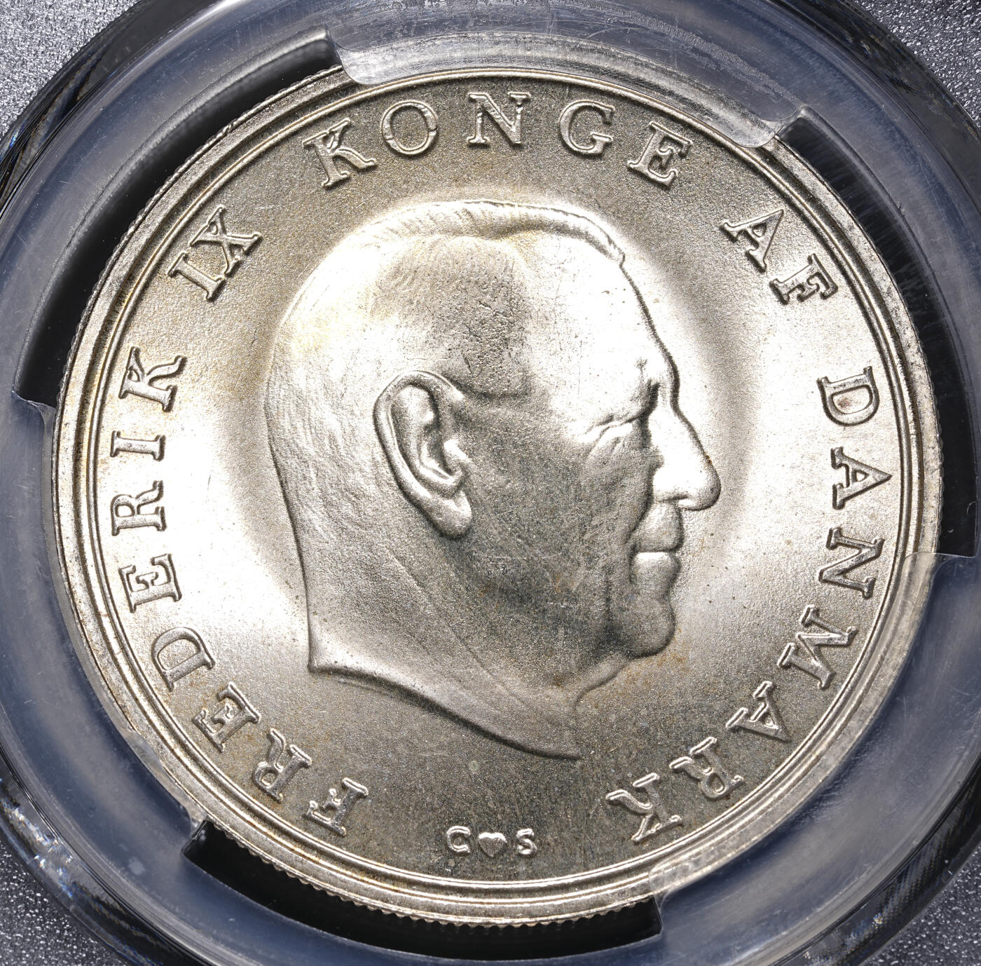 修遠堂世界钱币第四十六期 全场包邮 PCGS MS67 1968年丹麦公主本尼迪克特结婚纪念10克朗银币 20.40g，含银80%