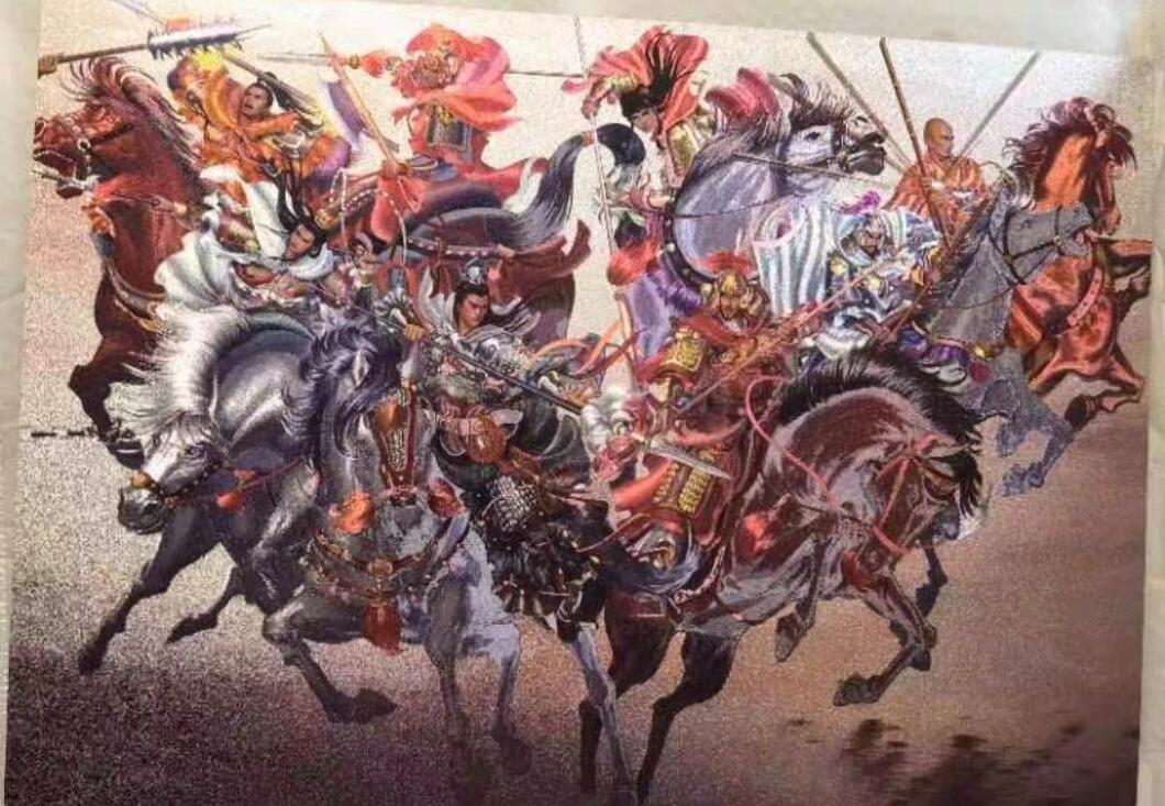“交个朋友”卡牌福利第五场 百里卡牌 杨家将特卡 A4大小 一套两张 七郎八虎+杨门女将，冷烫粗闪工艺
