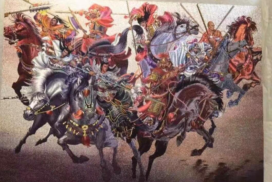 “交个朋友”卡牌福利第五场 百里卡牌 杨家将特卡 A4大小 一套两张 七郎八虎+杨门女将，粗闪工艺