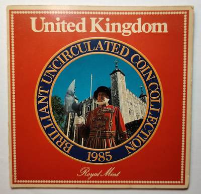 布加迪🐬～世界钱币(上海)🌾第 163 期 /  🇬🇧🇲🇾🇻🇦🇰🇪各国套币和散币 - 英国🇬🇧 1985年 7枚套币