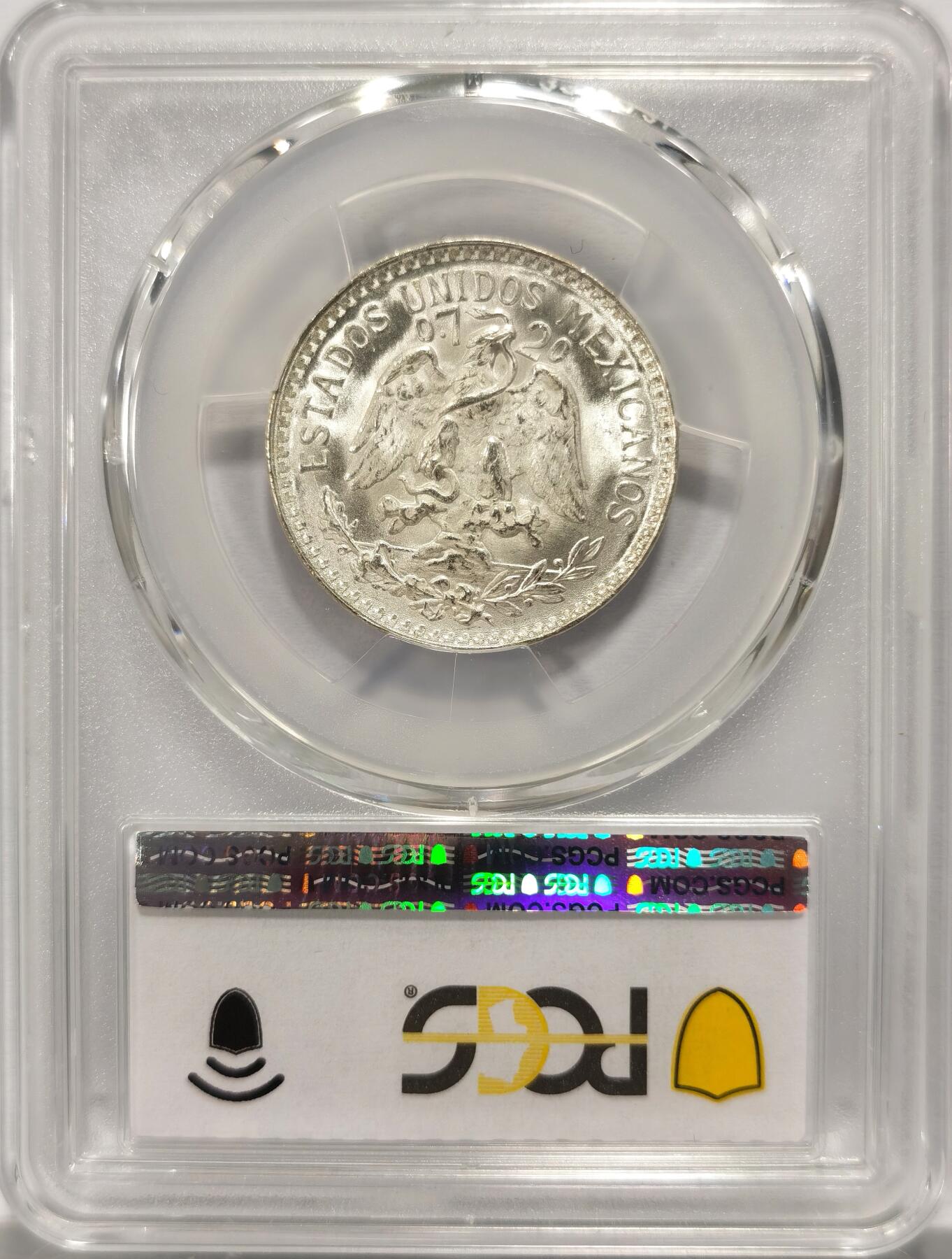 博洋堂世界钱币拍卖第098期（全场包邮） PCGS MS68 墨西哥1944年50分鹰洋银币，无敌冠军分！