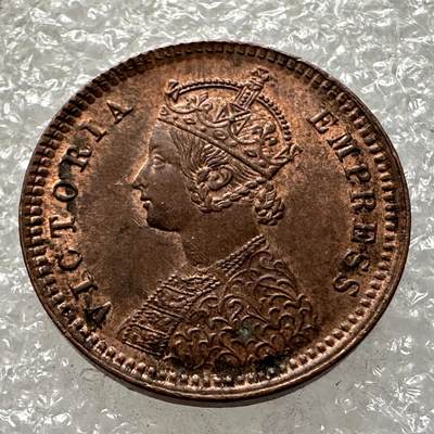 🌹外币初藏🌹🐯第94场 征集拍品 极速上拍 - 印度1887年1/12安娜