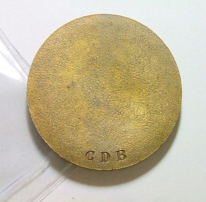 法国1900年前后 大文豪雨果高浮雕精制大铜章 40MM