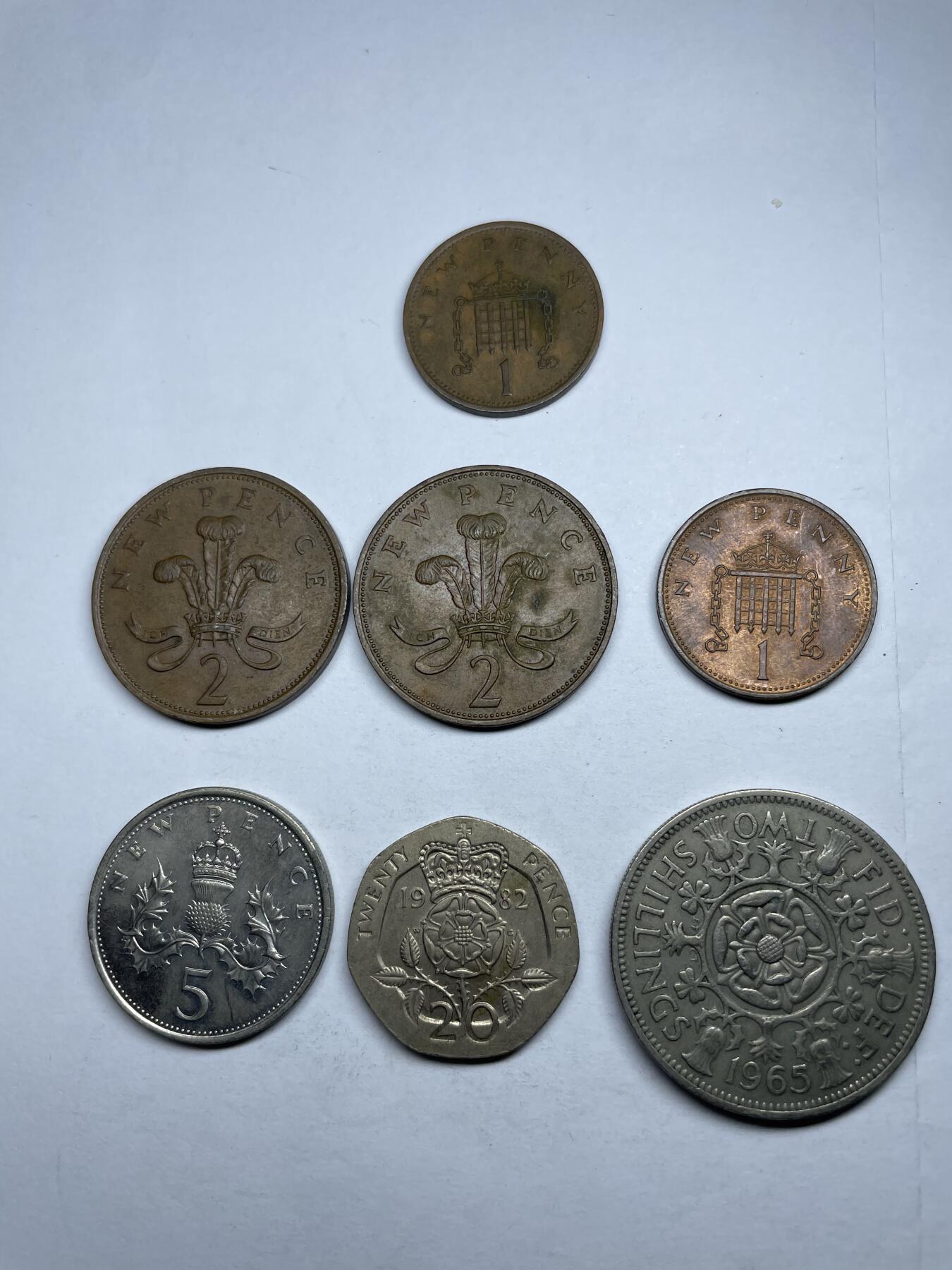 每日一拍，2024年集古藏今外币拍卖第十七期-第5场—（总第165拍），可以寄存60天，满160元包邮。 英国各面值7枚