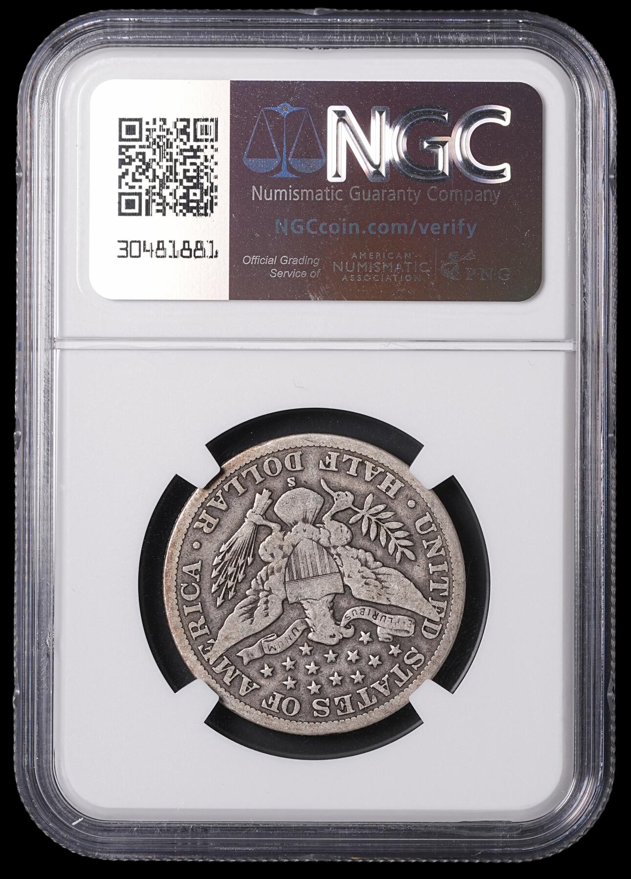 修遠堂世界钱币第四十六期 全场包邮 稀少年份 NGC VG10 1904年美国50美分银币 S厂铭 2023年HA同分成交价384美元